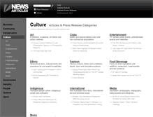 Tablet Screenshot of culture.newsarticles.net.au